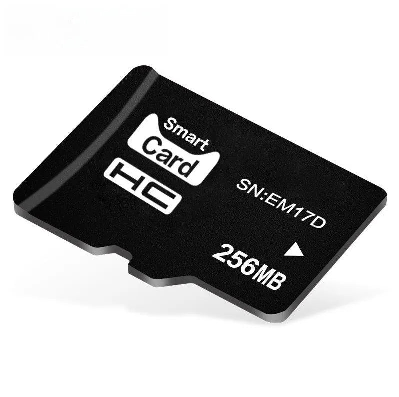 TF series 256MB memory card in its packaging, dimensions 11x15x1mm.