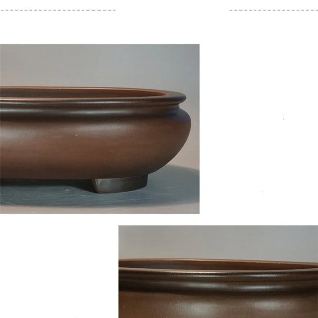 Purple sand desktop flowerpot with classical handmade style measuring 58cm by 47cm by 18cm