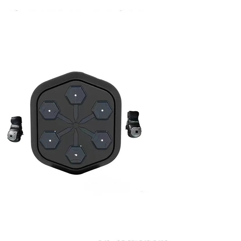 Black smart music boxing machine with Bluetooth connection and 550mm length