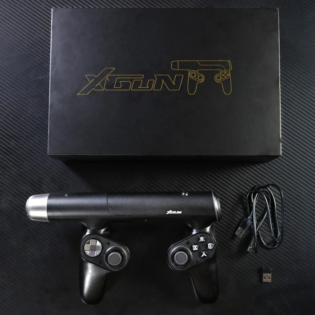 XGUN wireless Bluetooth somatosensory game handle for Switch in profile view showing trigger and grip