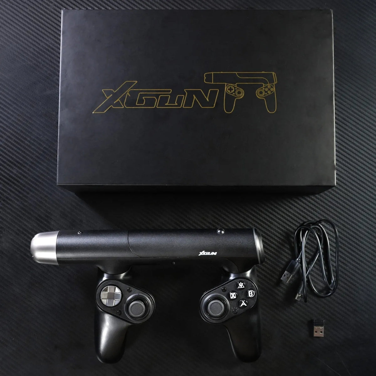 XGUN wireless Bluetooth somatosensory game handle for Switch in profile view showing trigger and grip