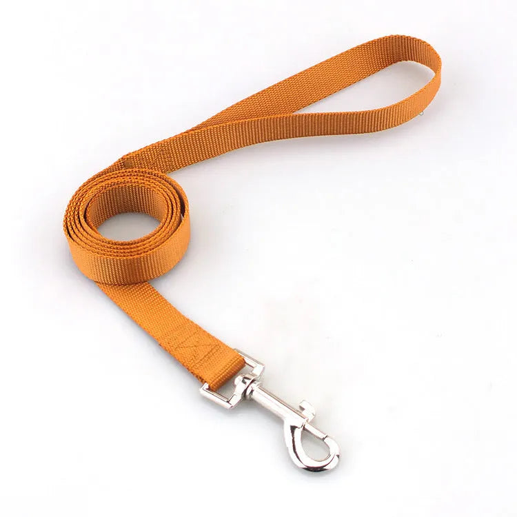 Solid colour polyester dog tug-of-war rope toy shown in blue, with hand loops, for interactive play with pets.