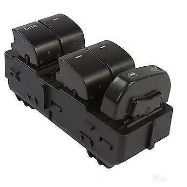 Black Ford electric window regulator switch with part number BT4Z-14529-AA.