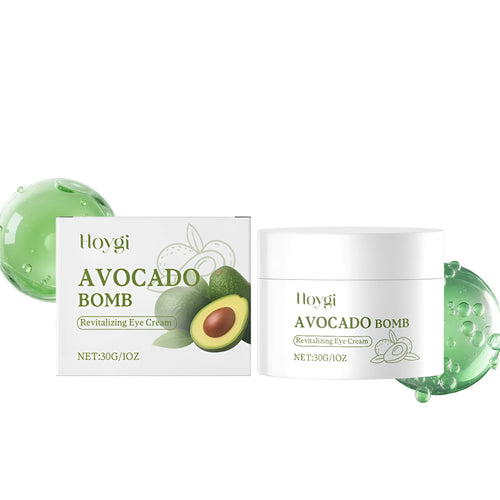 30g jar of avocado anti-aging eye cream with shea butter and vitamin E for moisturising delicate eye skin