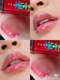 Mirror Water Light Highlight Lip Lacquer lip gloss tube with wand applicator in streamer 01 Fenty Glow