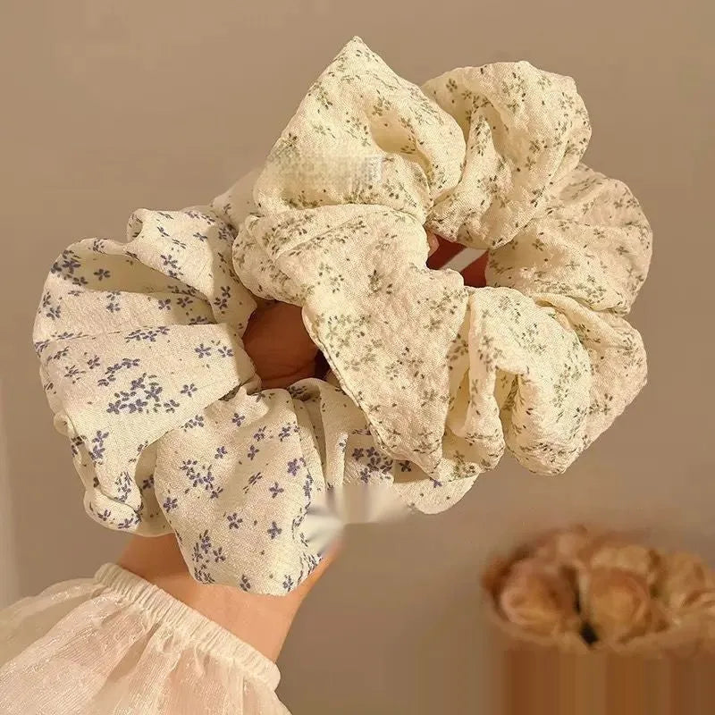 Women's cloth hair ring Korean style high elasticity headband with line design