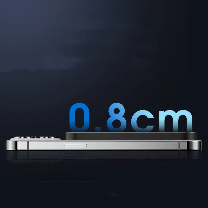 Alloy magnetic wireless power bank in titanium gold or black colour with creative design