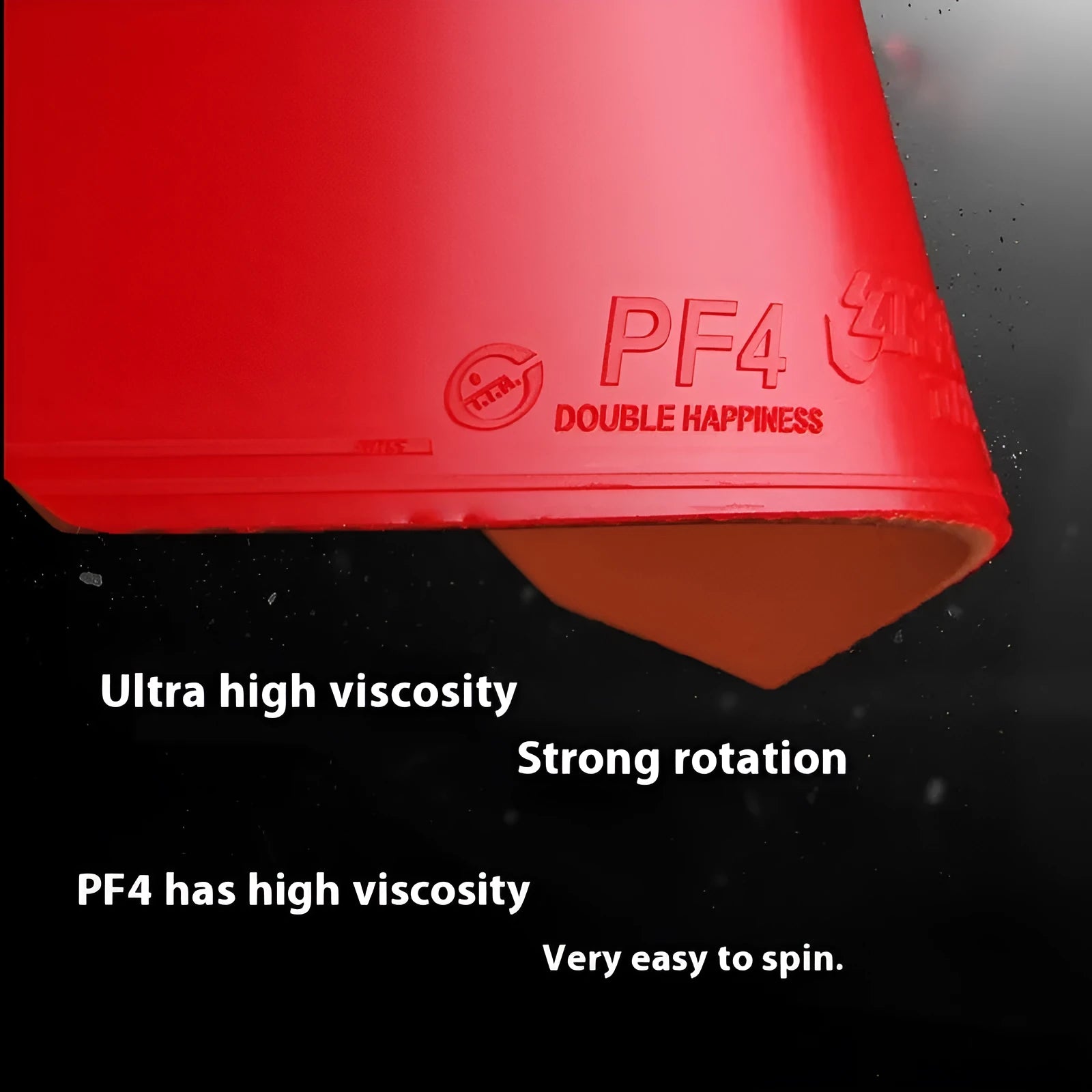 PF4-50 Classic-50 table tennis racket with red or black anti-rubber surface.
