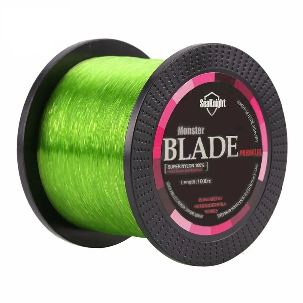Roll of Seaknight1000 M nylon fishing line available in multiple colours and diameters from 0.4mm to 8.0mm.