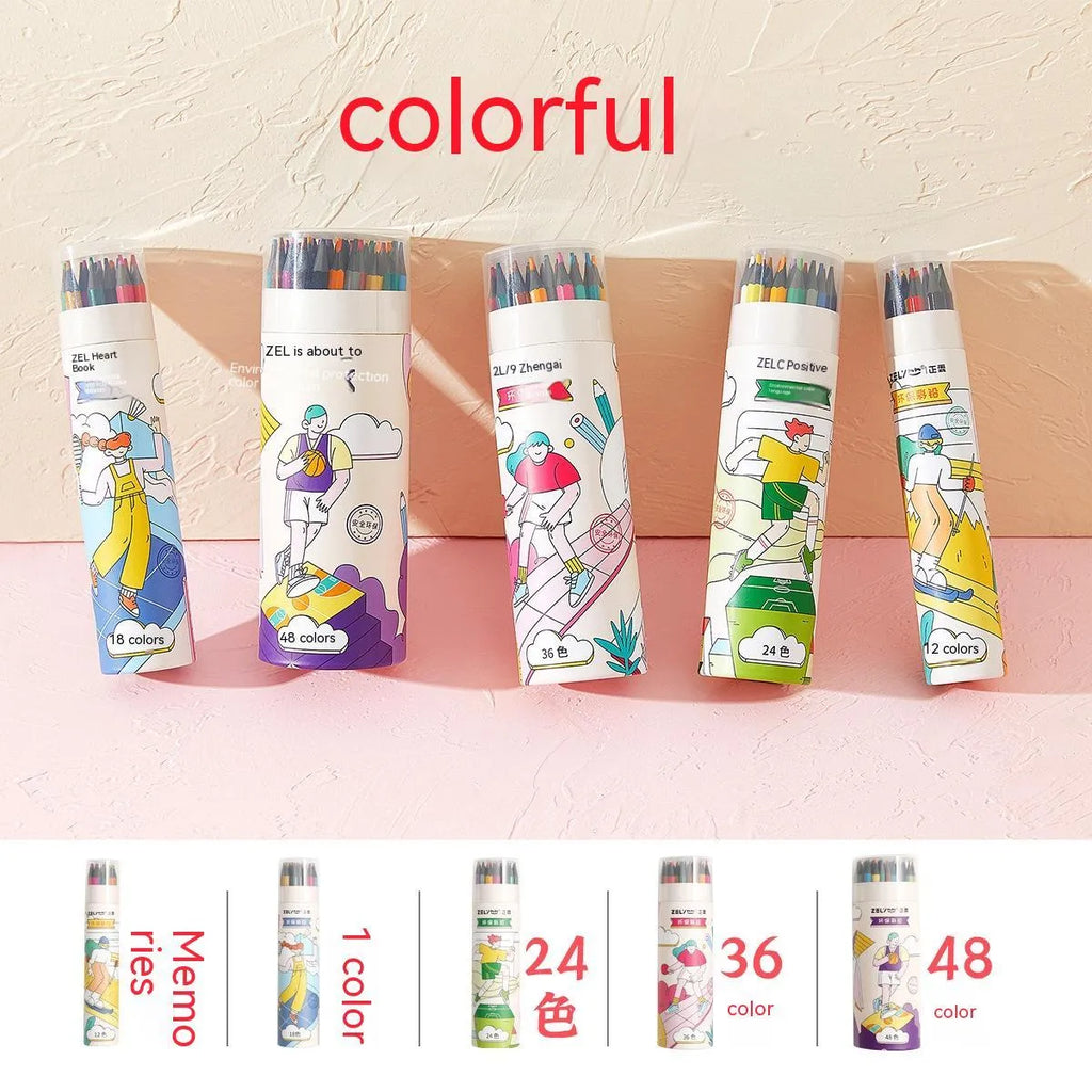 Zhenglin Sports Series coloured pencils in assorted colour sets for children's art projects