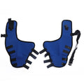 Dog leg protector pair in cloth, black or blue, sizes XS S M L, pet joint protective cover