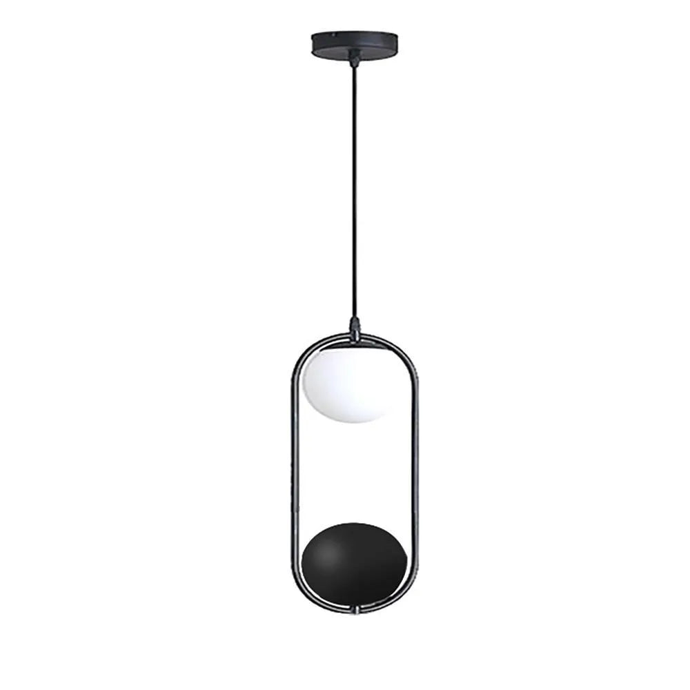 Iron aisle chandelier with fishing line lamp shape and optional plant pot decoration