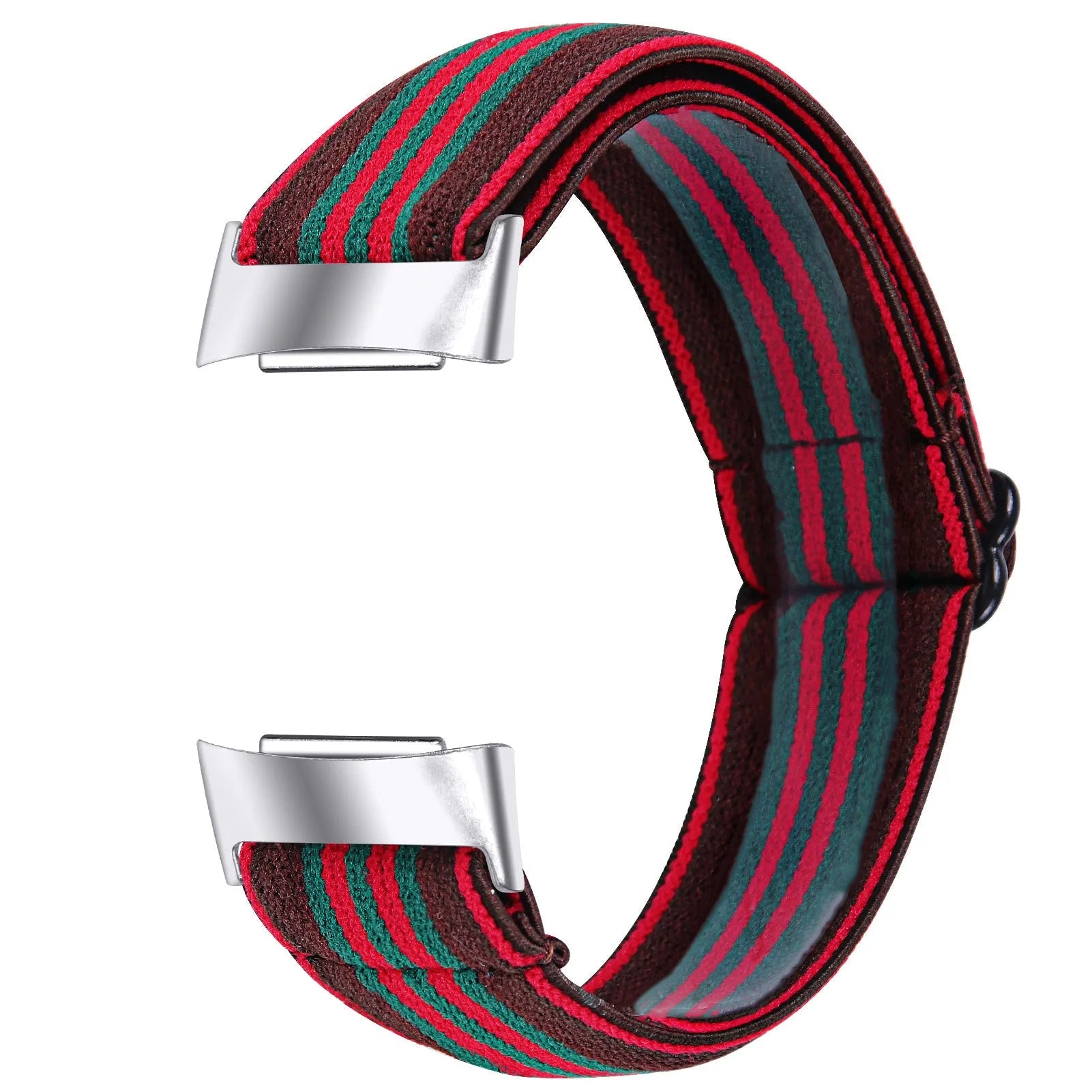 Elastic printed watch strap for Fitbit Charge 6 shown in multiple colour options
