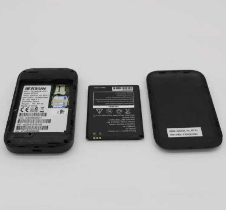 Black 4G portable wifi wireless hotspot router with USB power, 150Mbps, built-in firewall