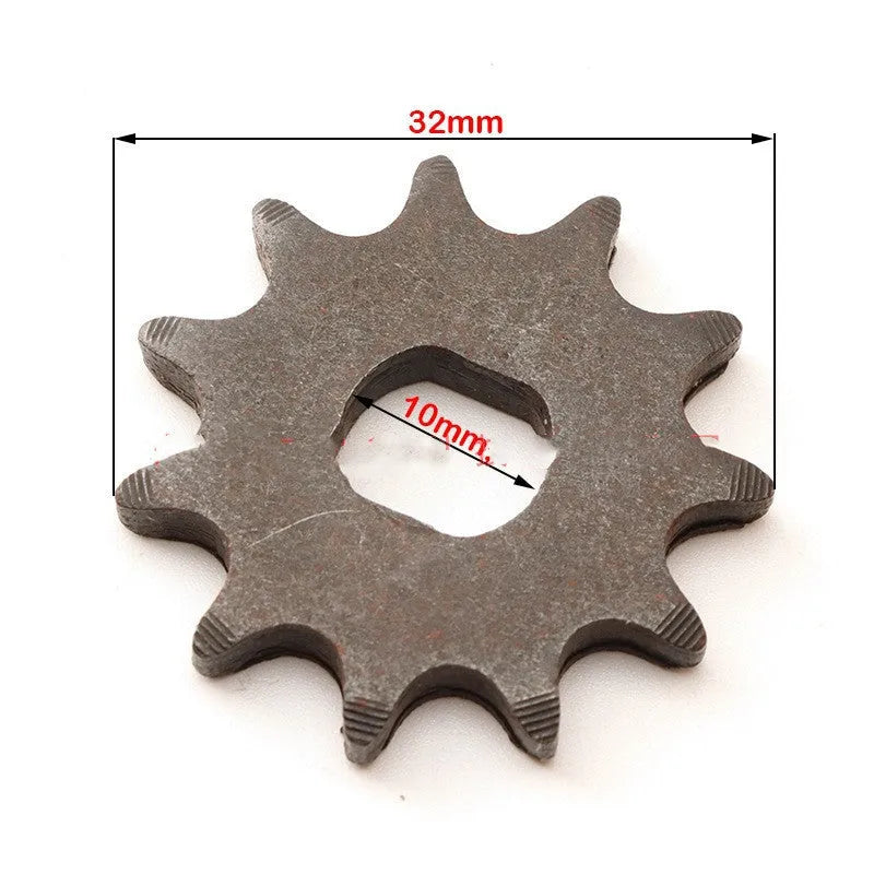 11-tooth cast iron motorcycle drive sprocket for 25H T8F chain reduction motor