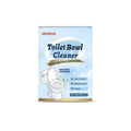 Toilet cleaning powder pack with four individual 30g sachets showing ingredient list