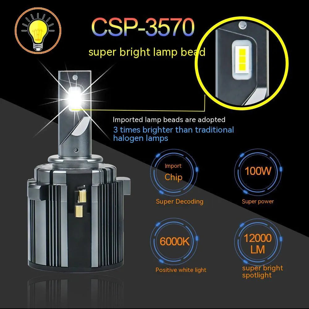 Volkswagen Golf 7 LED low beam headlight bulb with aviation aluminium housing