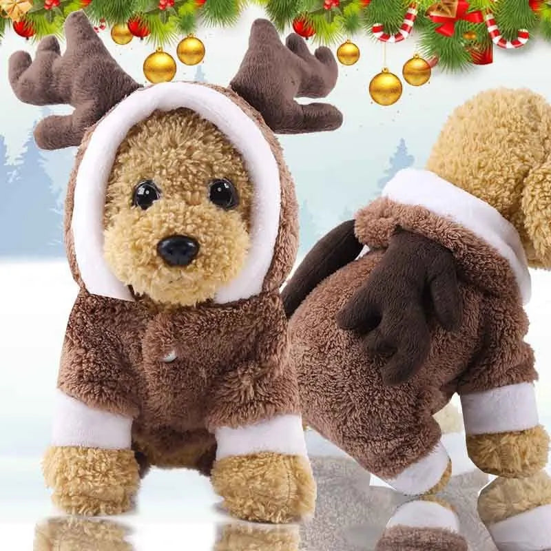 Dog Christmas pet clothing in red green colours casual four-legged cloth garment for small to large dogs