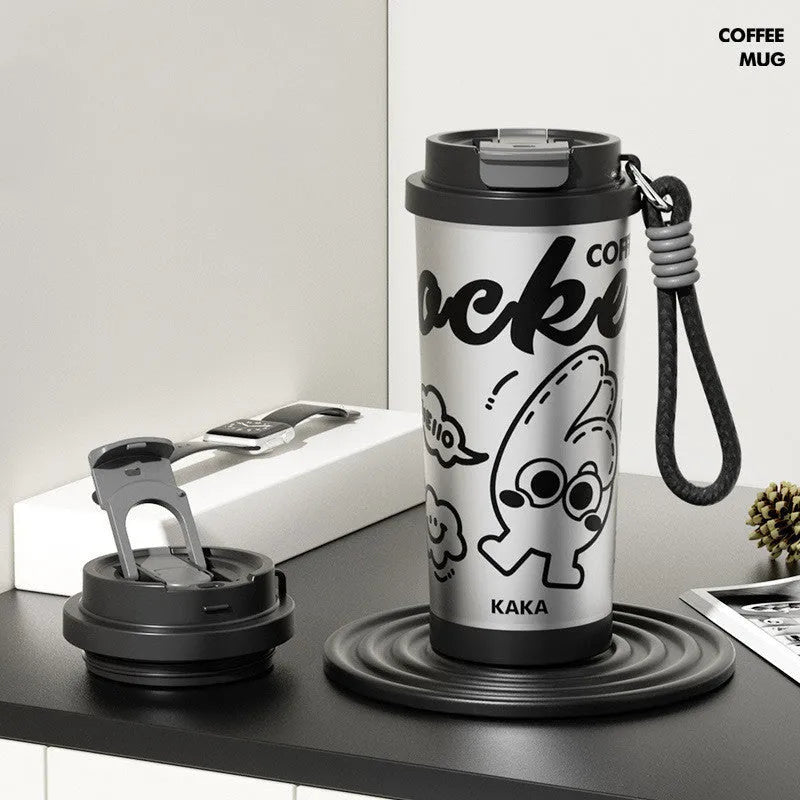 Design Sense small vacuum cup in various colours showing 500ml capacity and creative styling