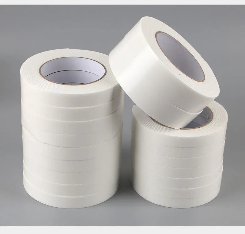 Foam double-sided adhesive tape 3mm thick with BOPP base in 15mm, 18mm, and 30mm widths