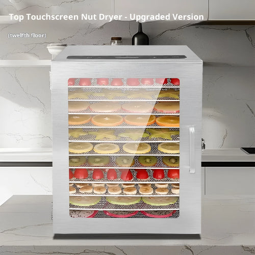 18-layer stainless steel food dehydrator with touch screen and 25L capacity