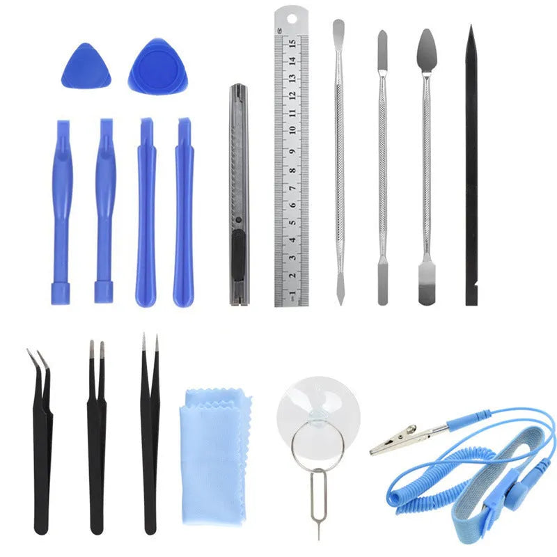 80 in 1 screwdriver set with 65 chrome vanadium steel bits, magnetised handle, extensions, tweezers, and prying tools