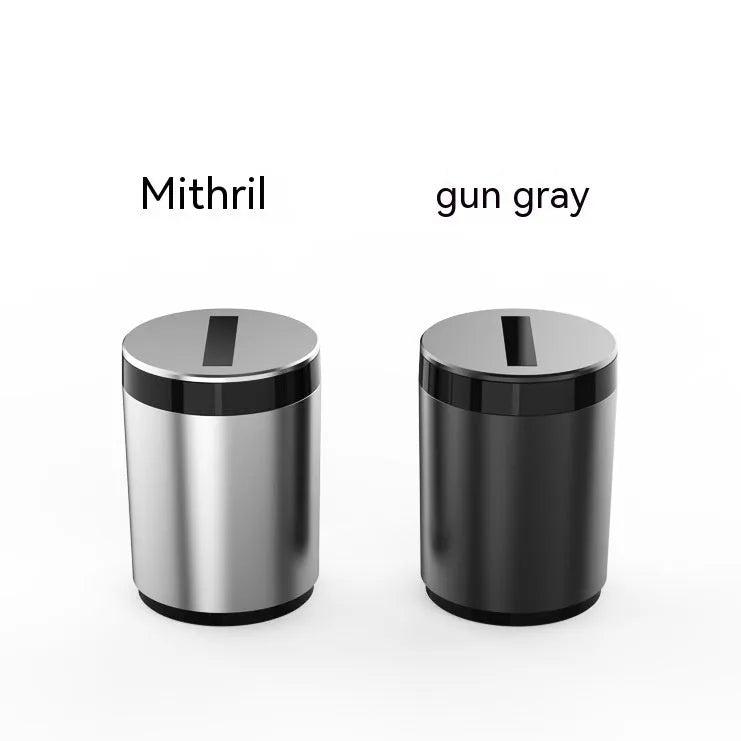 Grey intelligent induction ashtray with automatic lid for car or home use