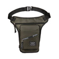 Outdoor cycling leg bag multi-functional anti-theft waterproof nylon crossbody for men in black