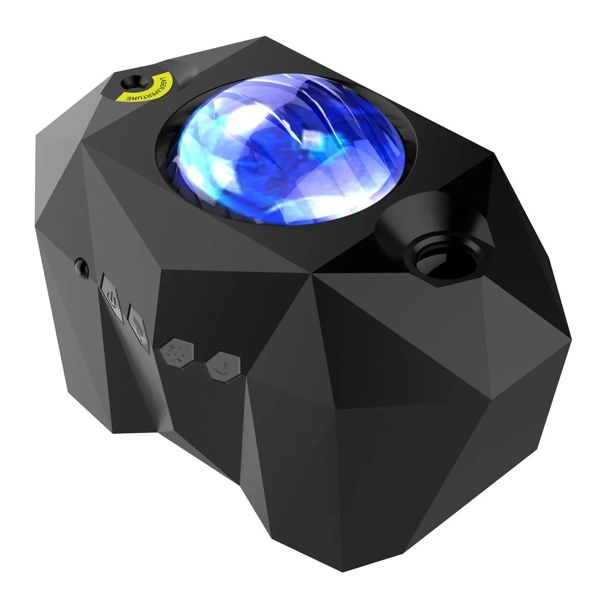 LED Dream Aurora Borealis Ocean Star Light Projector with remote control, black housing, showing green laser and multicolour water mark effects