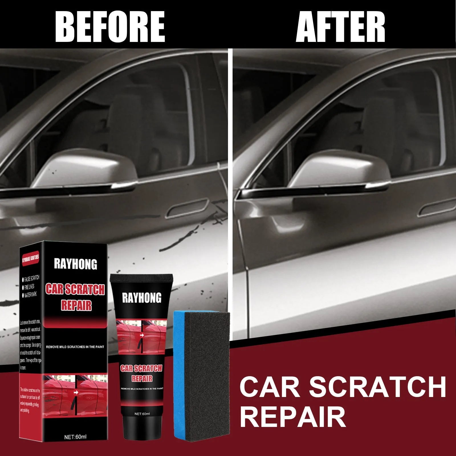 60ml car scratch repair wax kit for automotive paint maintenance and polishing