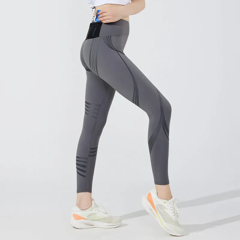 Men's and women's yoga pants sports tight trousers in polyester fibre, sizes S to XXL, black navy grey light blue