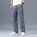 Men's loose fit straight-leg lyocell jeans in blue and grey colour variations