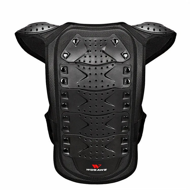 WOSAWE ML206 children's armour suit in black, PE and EVA protective gear for roller skating, sizes L and M