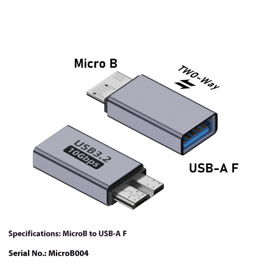 USB AM male to Micro-B male adapter cable for connecting older hard drives