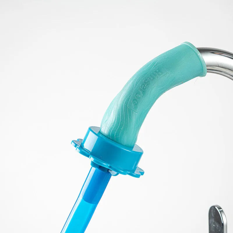 Silicone universal connector shower pipe with flexible hose and modern simplicity style, supplied in OPP bag