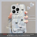 PC phone case for iPhone 15 with silver smudge star design and pop-out bracket on back
