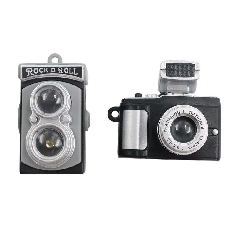 Set of four retro camera dot design adhesive hooks for car interior organisation