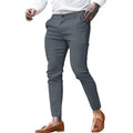 Men's slim fit pencil trousers in stretch cotton twill available in multiple colours