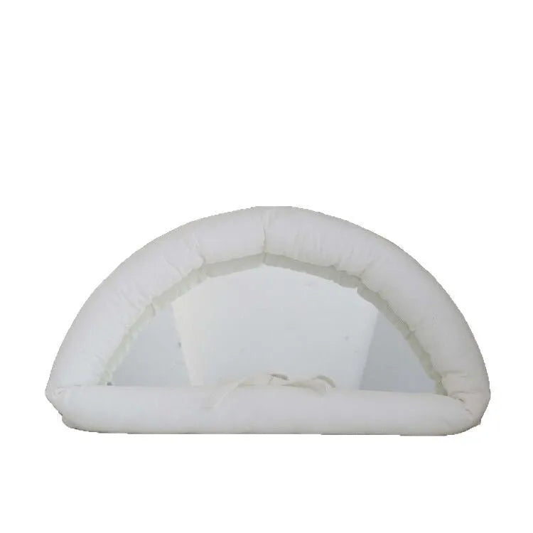 Hanging soft cotton-filled fabric mirror in solid colour for background use