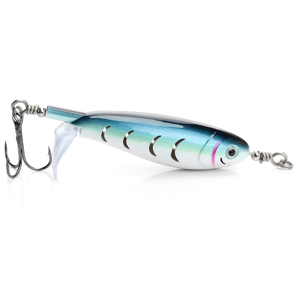 A 7.5cm long bionic soft fishing lure on a plain background, showing one of its multiple colour and style options.