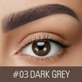 Waterproof quick-dry eyebrow cream in dark grey and golden yellow colour options