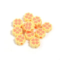 15mm acrylic four-leaf clove beads in light colours including rose red, pink, yellow, green, blue, and purple with frosted finish