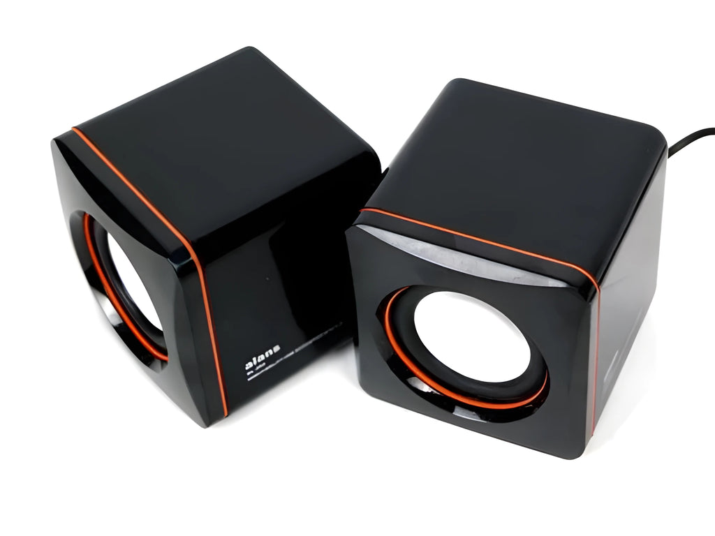 Black square USB-powered desktop computer speaker for 700B PC model.