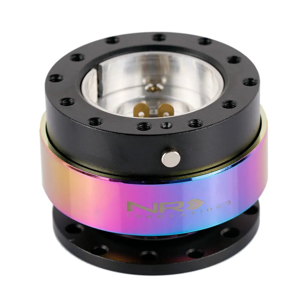 Colourful car steering wheel quick release adapter with lock device and heightening insole.