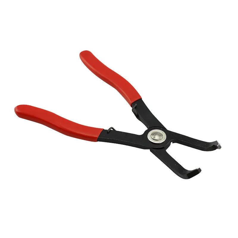 Interior round nail removal pliers with red PVC handles and 50# carbon steel construction