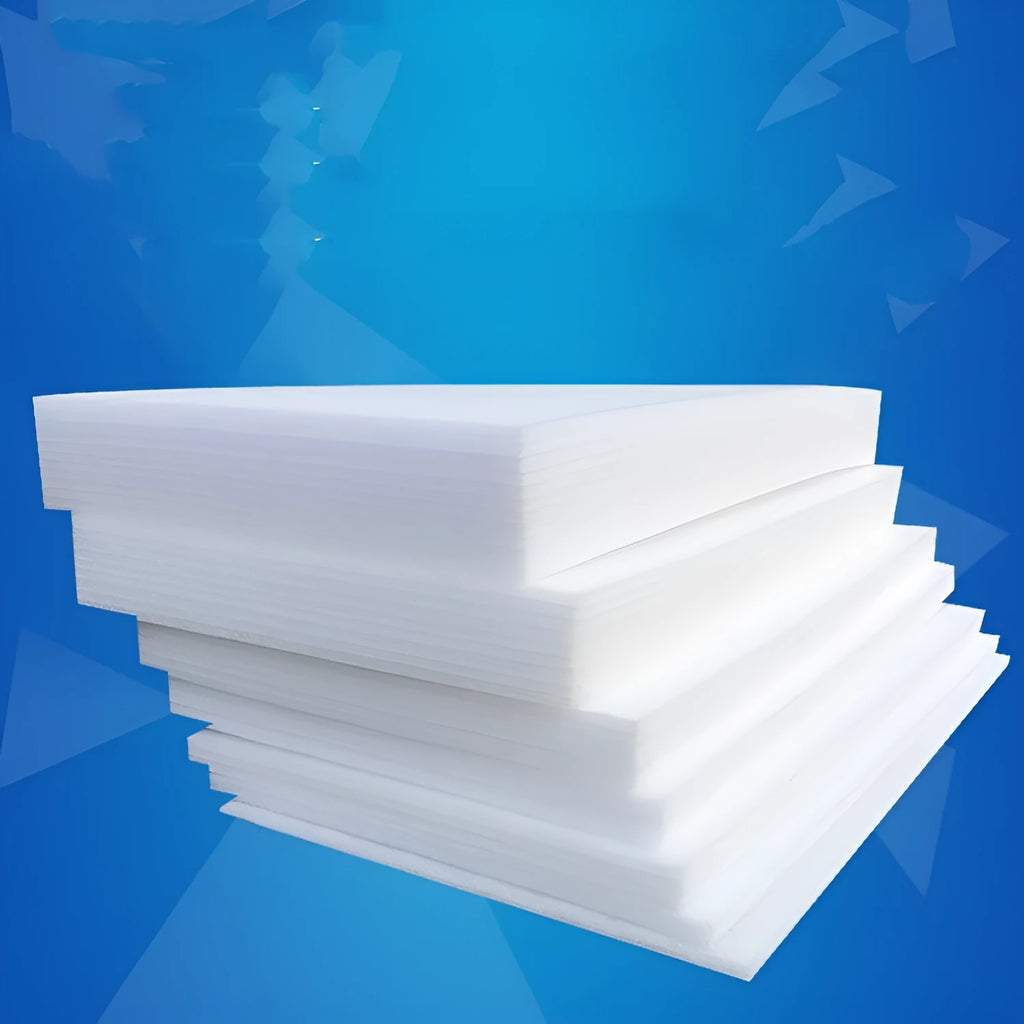 White high-density EPE pearl cotton foam board measuring 200 cm by 100 cm.