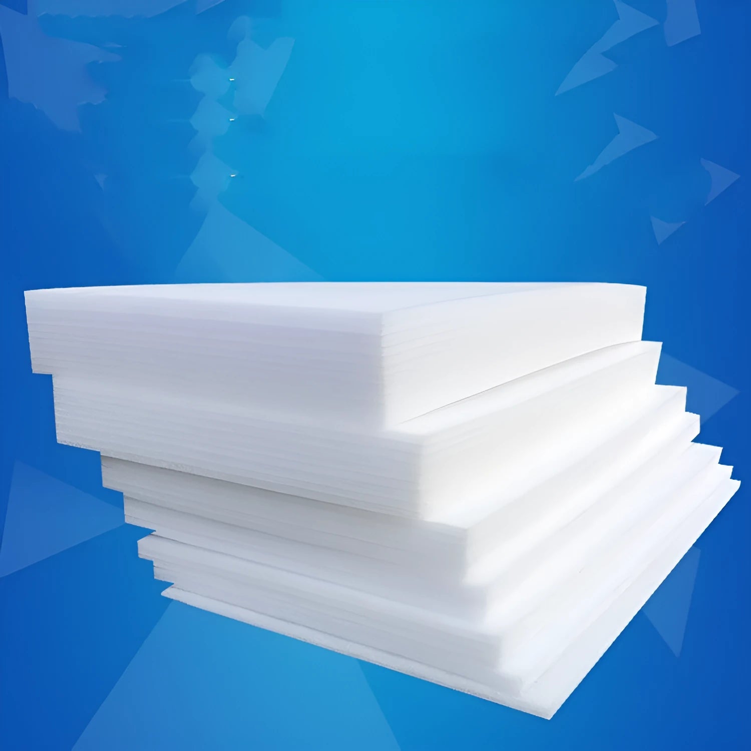 White high-density EPE pearl cotton foam board measuring 200 cm by 100 cm.