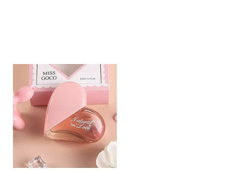 Women's perfume kit 50ml long-lasting light floral eau de parfum girly heart design