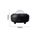 White Bluetooth star projector night light showing celestial projection effects on wall
