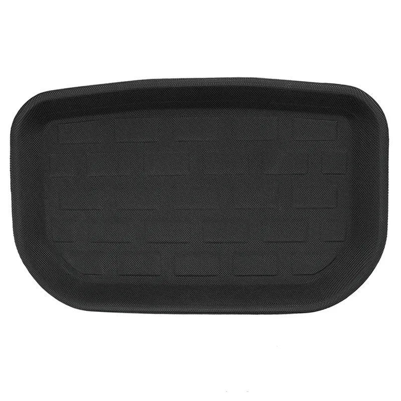 TPR floor mats for Tesla Model Y with footrest and storage compartment protection